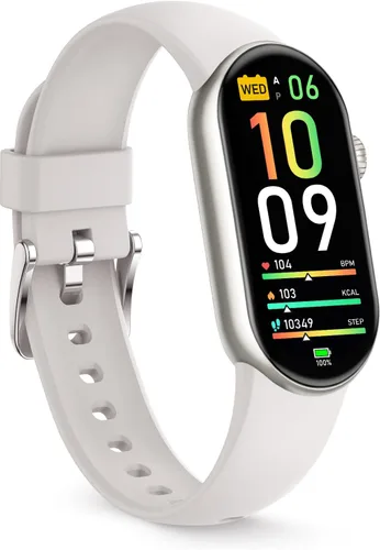 Miniatura 12 de FITVII Slim - Rastreador de actividad física con oxígeno en sangre, presión arterial, monitoreo de frecuencia cardíaca y sueño 24/7, rastreadores