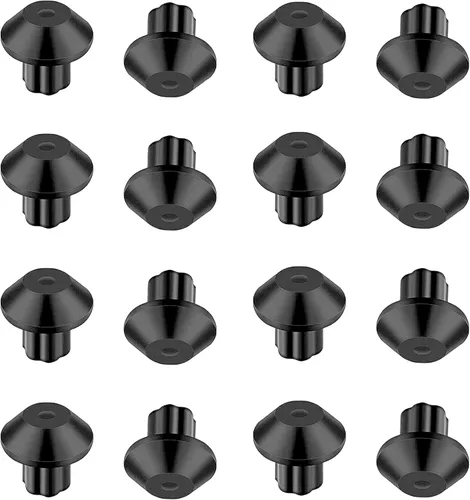 16 piezas WB2K101 WB02T10461 - Rejilla para estufa de gas de goma para GE Kenmore Range Quemador Rejilla Hotpoint, 3/16 de pulgada con agujero de