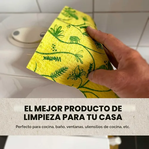 Miniatura 2 de Wettex El paquete original de 10 paños de cocina suecos para la cocina Reusable Paper Towels, Super Absorbent Sponge Cloths, Washable Dish Cloths