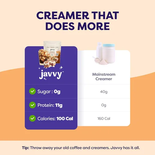 Miniatura 3 de Javvy Protein Coffee Creamer – Sugar Free Creamer with 11g of Collagen, MCT Oil, Keto Coffee Creamer Powder for Hair, Skin & Nail Support, Cinnamon