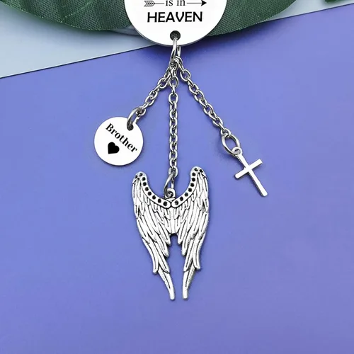 Miniatura 5 de Regalos conmemorativos para hermanos para mujeres y hombres, accesorios para colgar en el automóvil, regalo de condolencias, regalos conmemorativos