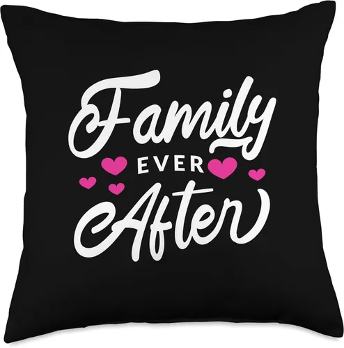 Miniatura 4 de Family Ever After - Proud Adoption Quote Adopted Saying Throw Pillow