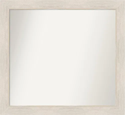 Amanti Art Espejo personalizado, espejo de baño de madera dura, espejo de pared o espejo de tocador de baño sobre el fregadero (34 x 37 pulgadas),