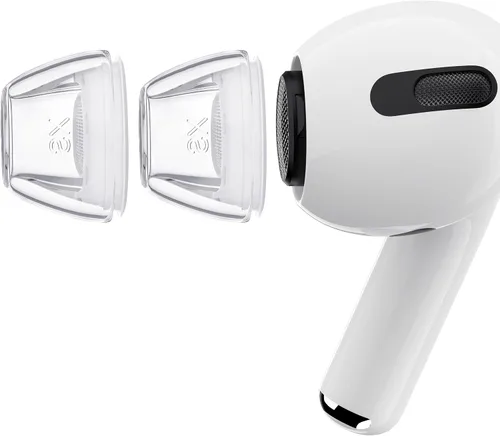 Miniatura 11 de RFUNGUANGO [4 pares] Almohadillas de repuesto para AirPods Pro de 2ª/1ª generación con orificios de reducción de ruido, almohadillas de silicona