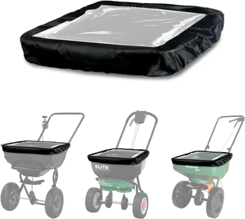 Cubierta esparcidora de transmisión con ventana transparente de PVC, cubierta impermeable para esparcidor de fertilizantes, se adapta a Scott Seed