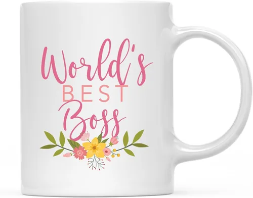 Miniatura 14 de Andaz Press Taza de café de 11 oz, regalo de broma de la mejor abbuela del mundo, diseño floral, paquete de 1