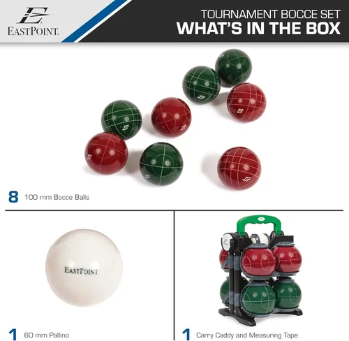 Miniatura 2 de Eastpoint Sports Juego de bolas de resina: cuenta con estuche de transporte de lujo y todos los accesorios; diversión al aire libre para niños