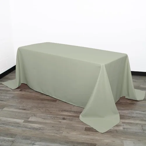 Miniatura 27 de Your Chair Covers - Mantel rectangular de poliéster de 90 x 132 pulgadas, color morado, mantel de boda sin costuras de alta calidad para mesas