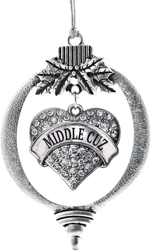 Miniatura 115 de Inspired Silver - Adorno con dije de hermana gemela - Adornos navideños de plata con circonitas cúbicas