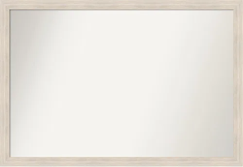 Miniatura 21 de Amanti Art Espejo de baño blanco para sobre el fregadero, 30 x 35 pulgadas, espejo de tocador rectangular estrecho de Eva de oro blanco, marco