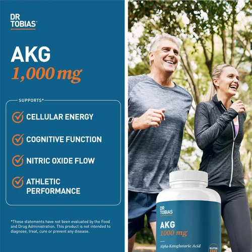 Miniatura 5 de Dr. Tobias AKG Suplemento y multivitamínico para adultos – Apoyo integral de energía celular y nutrientes para bienestar general y vitalidad