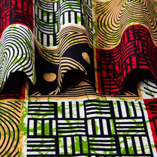 Miniatura 9 de HollandaisWax Tela africana 6 yarda impresa tela africana Ankara tela de cera para vestido de fiesta 6681NEWa
