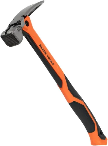 Miniatura 15 de Klein Tools 832-26 - Martillo de carpintero de 26 onzas con garra de lineal, mango de fibra de vidrio, resistente para postes de servicios públicos