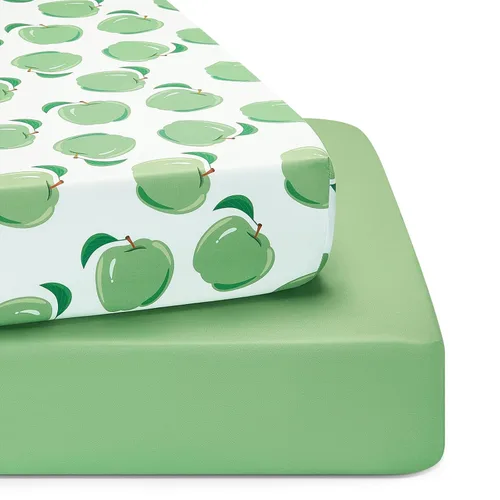 Miniatura 16 de TILLYOU Sábanas para cuna de bebé para niños y niñas, sábanas súper suaves para cama de niño pequeño, paquete de 2 sábanas para colchón estándar