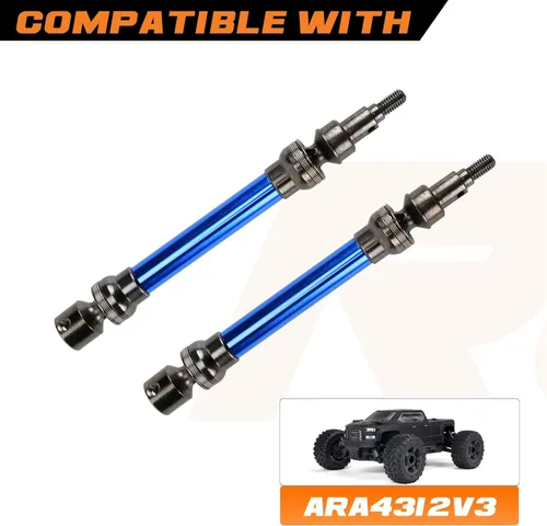 Miniatura 2 de RCAWD Eje de transmisión para ARRMA 1/10 New Big Rock (no para Old Big Rock) Crew CAB 4x4 V3 3s BLX Brushless Monster Truck RTR Upgrades, eje de Azul