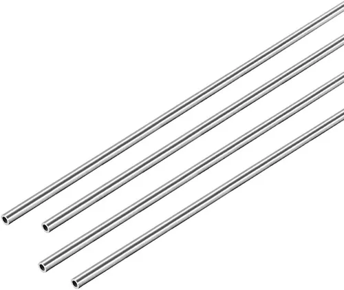 Miniatura 7 de uxcell Tubo redondo de acero inoxidable 304 0.079 in OD 0.012 in espesor de pared 9.843 in longitud tubo recto sin costura 4 piezas