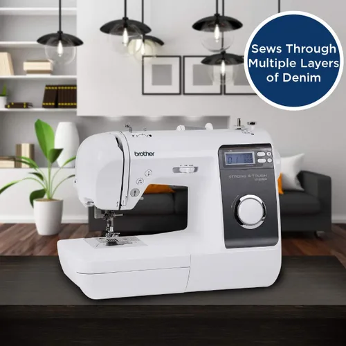 Miniatura 3 de Máquina de Coser Brother ST150HDH, Fuerte y Resistente, 50 Puntadas Incorporadas, Pantalla LCD, 9 Prensatelas Incluidos y Mesa Ancha para Máquina