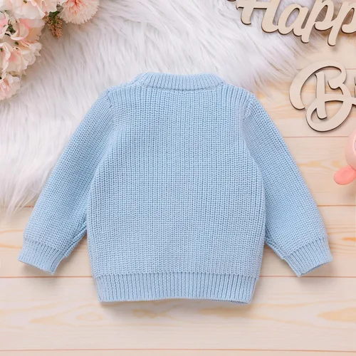 Miniatura 52 de Suéter de primer cumpleaños para bebés y niñas de un año de edad, sesión de fotos, otoño e invierno