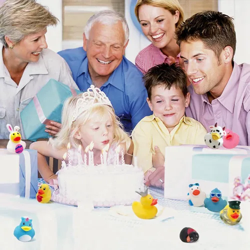 Miniatura 5 de XY-WQ Rubber Duck - Paquete de 50 juguetes de baño surtidos para Jeeps, pato flotante a granel de 2.3 pulgadas para niños, accesorios para baby