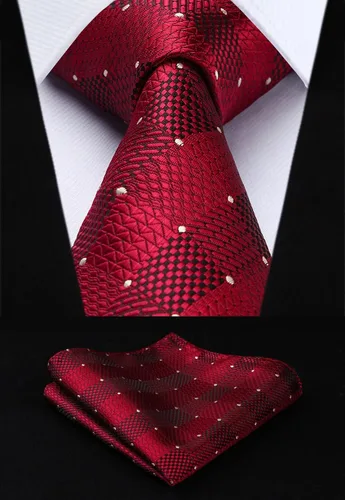 Miniatura 49 de HISDERN Juego de corbatas extralargas para hombre y pañuelo de bolsillo de 63 pulgadas, colección XL, caja de regalo, corbata, lote de 3