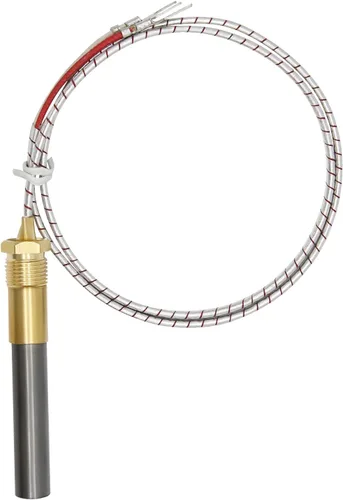 Miniatura 7 de Termopila de 24 pulgadas para chimenea de gas 750mv Q313A Termopar de chimenea de gas se adapta para calentador de agua a gas, freidora de gas/horno