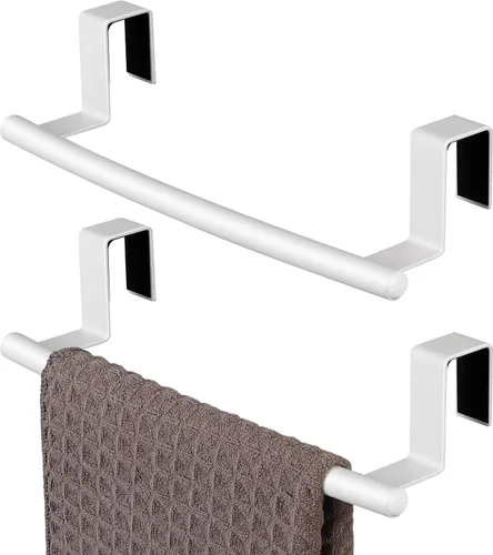 Miniatura 12 de KES Toallero sobre la puerta del gabinete, soporte para toallas de cocina, barra para toallas de cocina sobre la puerta del gabinete SUS304 acero
