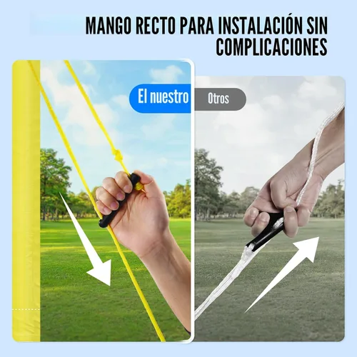 Miniatura 7 de Outdoor Volleyball Net Set for Backyard & Beach, 32FT Regulation Size, Easy Setup Adjustable Height Poles, Portable Net System with PU Volleyball