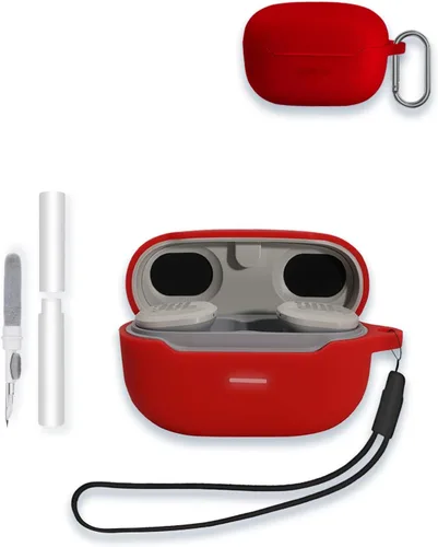 Miniatura 11 de Funda para JBL Endurance Race TWS True Wireless Sports Earbuds, WUNIAK Soft Silicone Protector, portátil, resistente a los arañazos, a los golpes