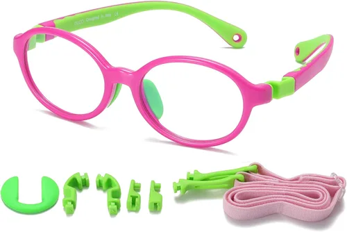 Miniatura 12 de DUCO K026 - Lentes de bloqueo de luz azul para niños y niñas, gafas de computadora para juegos de 5 a 10 años
