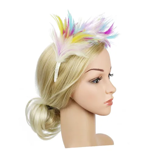Miniatura 9 de Abaodam 1920 s Prom Headband Gatsby Headband Fascinator Headband Carnival Fascinator Fascinators for Women Tea Party Pride Hat Black Headbands