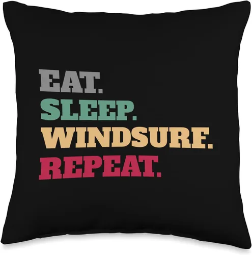 Wind Surfing Equipment Accessories Throw Pillow