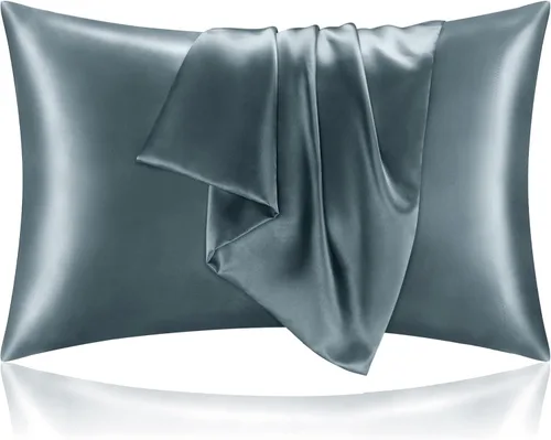 Miniatura 25 de Bedelite Funda de almohada de satén para el cuerpo, súper suave y refrescante, para el cabello y la piel, transpirable, sedosa y larga, 20 x 54 Rosa