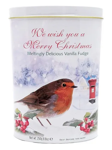 Miniatura 25 de Gardiners of Scotland Lata de Fudge Artesanal 250g (8.82 oz), Fudge de Vainilla Thank You Dogs