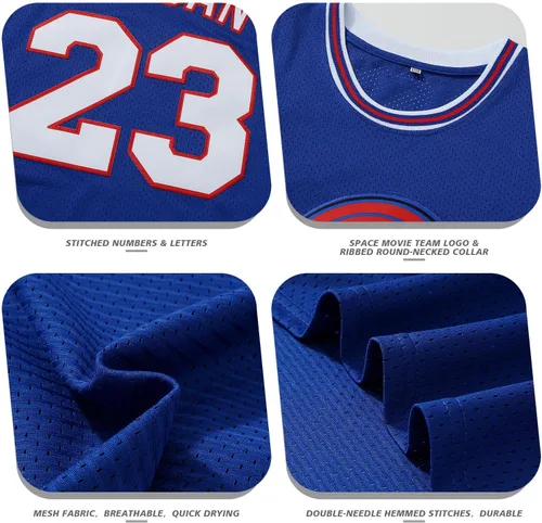 Miniatura 2 de Camiseta de baloncesto para hombre, camisetas de película espacial de los años 90, Halloween, hip hop, ropa de fiesta, camisas deportivas