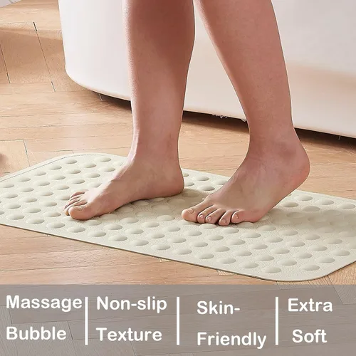 Miniatura 4 de Yanzifly Alfombra de Bañera Antideslizante Tapete de Baño para Bañera de Silicona Suave Alfombra de Bañera Antideslizante Tapetes de Ducha