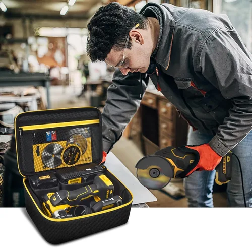 Miniatura 5 de Bolsa compatible con herramienta de corte sin escobillas DEWALT 20V MAX 3 en 1 (DCS438B), estuche de almacenamiento, soporte organizador para Negro