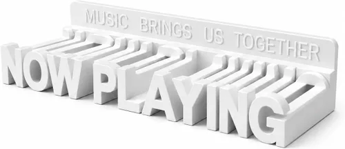 Miniatura 12 de WPESI Now Playing Soporte de pared para discos de vinilo (negro)