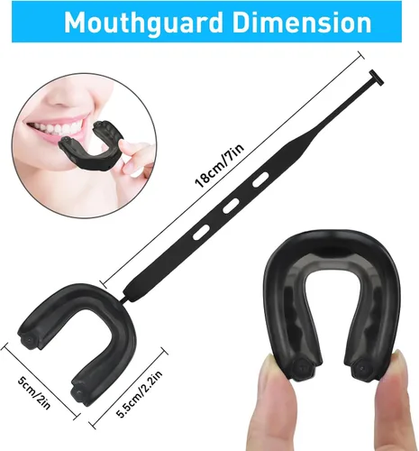 Miniatura 4 de Paquete de 2 protectores bucales de fútbol, suave para jóvenes, protector bucal deportivo profesional para boxeo, baloncesto, artes marciales