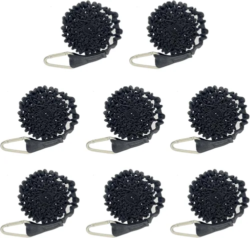 Miniatura 11 de Paquete de 2/4/6/8/12 correas de remo elásticas para herramientas para kayak y remos, cañas de pesca