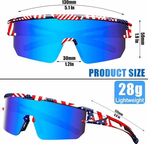 Miniatura 6 de YUNBLL&KO Gafas de sol polarizadas deportivas para hombres y mujeres, protección UV400, para niños, jóvenes, béisbol, para ciclismo, softbol y correr