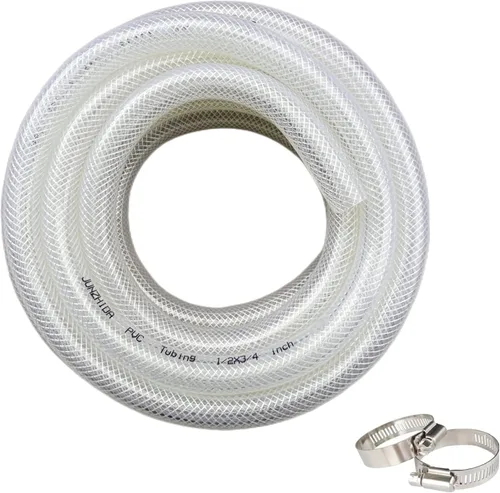 Miniatura 13 de Tubo de PVC transparente trenzado de alta presión de 1/2 pulgada de diámetro interior x 3/4 pulgadas de diámetro exterior de 25 pies, tubo de vinilo