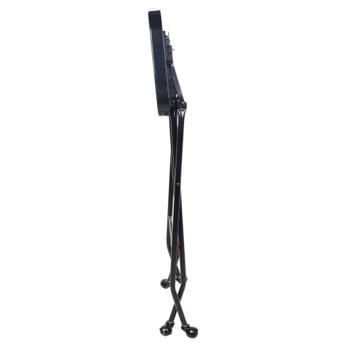 CALEB - Bandeja plegable para servicio de peluquería, color negro, para peluquería, muebles y equipos de salón, juego de 2
