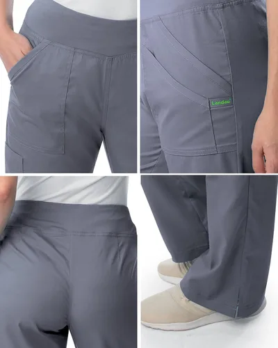 Miniatura 4 de Landau Proflex 2043 - Pantalones médicos elásticos con 4 bolsillos para mujer