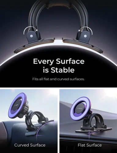 Miniatura 3 de LISEN Compatible con Soporte para Coche MagSafe, Soporte Magnético Fuerte para Teléfono de Coche Magsafe, Soporte de Montaje para Coche iPhone 16