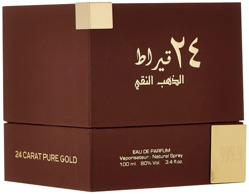 Miniatura 2 de Lattafa Perfumes Oro puro de 24 quilates para Eau de Parfum en espray unisex, 3.4 onzas