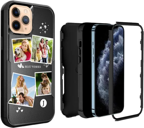 Miniatura 78 de Funda de fotos personalizada para iPhone 11 Apple Phone Plaid Collage - Imagen personalizada para hacer fotos en 3 híbridos gruesos resistentes