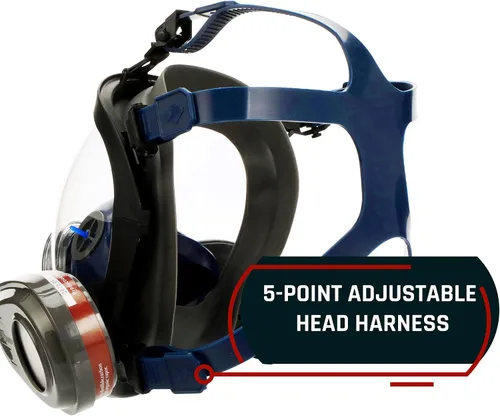 Miniatura 4 de Parcil Distribution Full Face Respirator Mask with Filters – Durable Full Face Respirator Mask, Bayonet Filter Compatible Transparente