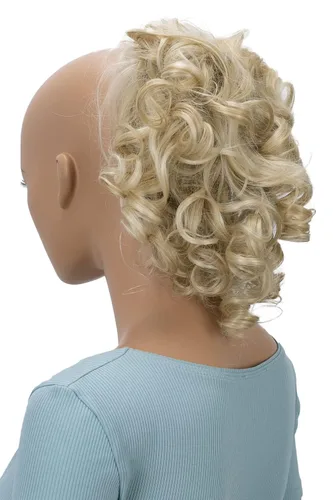Miniatura 24 de CAISHA - Postizo Jumbo de Cabello Elástico para Recogidos Voluminosos y Rizos Desaliñados, Color Rubio Claro, G5L rubio claro #22T613 G5L