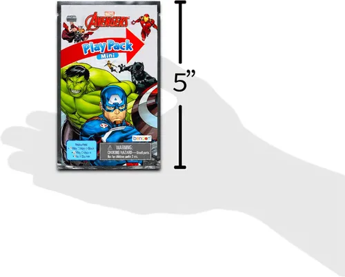Miniatura 4 de Marvel Avengers Mini Party Favors Set – Paquete con 24 mini paquetes Grab n Go Play con páginas para colorear, calcomanías, más Suministros