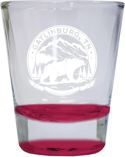 Miniatura 4 de Gatlinburg Tennessee - Vaso de chupito redondo (1.5 onzas), color negro